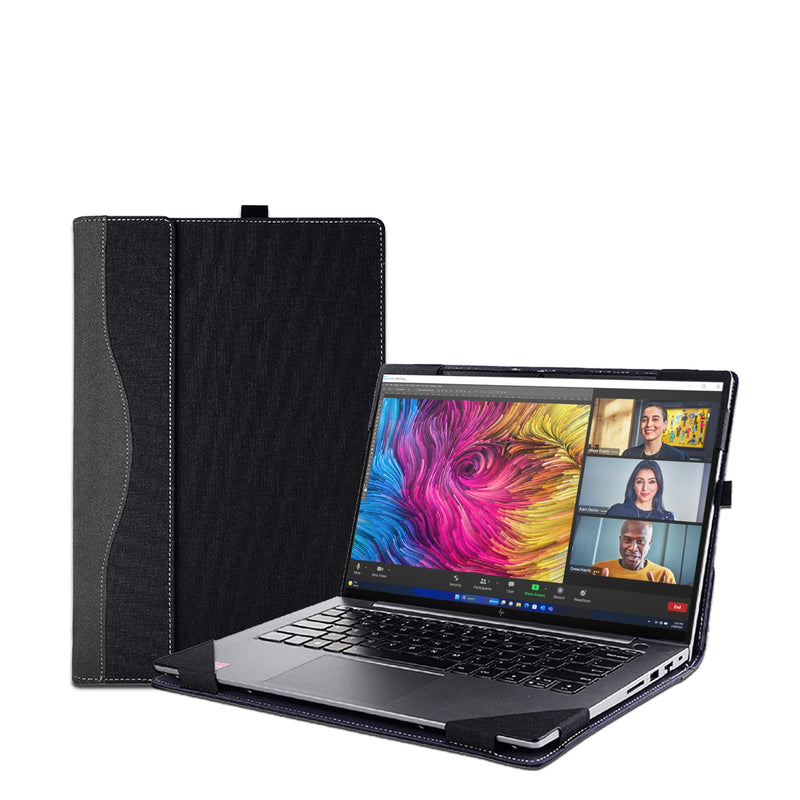 Laptop Case Cover for HP Envy x360 2-in-1 Laptop 16-ad 16z-ad 16-ac 16t-ac & for HP Zbook Firefly 16 Inch G11,Separable PU leather Protective Bag Accessories with thermal vent (Dark Grey) Dark Grey