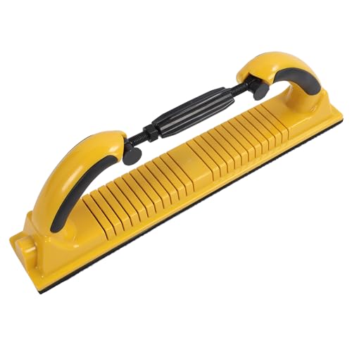 Longboard Hand Sanding File, Flexible Adjustable Dust Extraction Sanding Block for Drywall Automotive ABS 15.75 x 2.76 Inch 1 Pack
