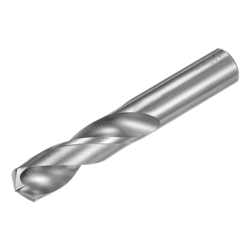 uxcell Solid Carbide Drill Bit, 10mm (0.394") YG6X/C3 Micro-Grain Tungsten Carbide Short Twist Drill Bits Straight Shank for Drilling Stainless Steel Aluminum Metal Plastic
