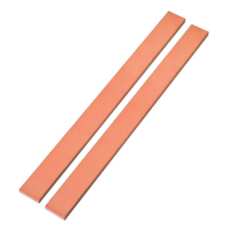 2Pcs 1/4" x 1" x 12" C110 Copper Flat Bar 12" Long, 6 x 25 x 305mm 99.98% Pure Copper Bus Bars DIY Craft, Electrical Connectors for Electroplating (2PCS,6 * 25 * 305mm) 1/4" x 1" x 12" 2
