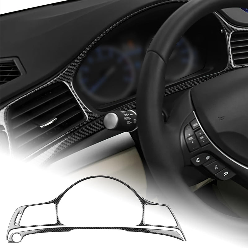 AIRSPEED for Acura ILX 2013-2022 Speedometer Frame Cover Center Console Dashboard Tachometer Carbon Fiber Interior Trim Accessories, Black Speedometer Frame Black