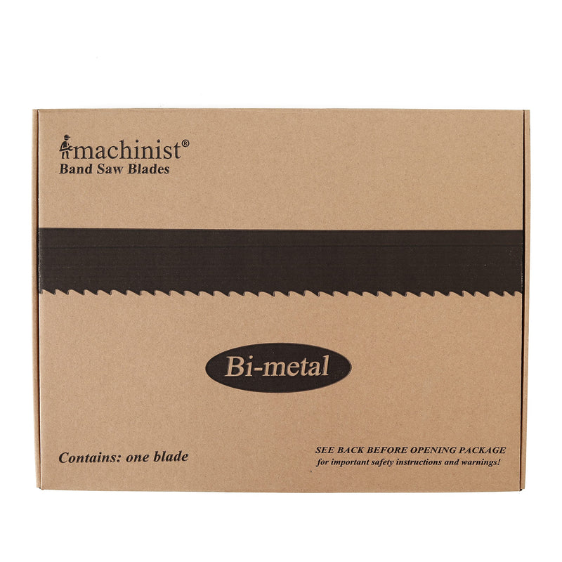 Imachinist S1301610 130" x 1" x 6/10 TPI Bi-Metal Bandsaw Blades for Cutting Non Ferrous Metal, Aluminum, Copper, Brass, Variable Teeth, M42 Grade