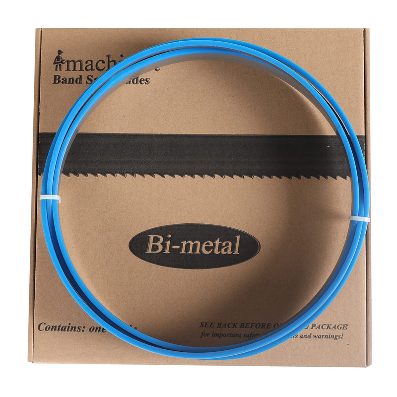 Imachinist S961812 M42 96" X 1" X 8/12tpi Bi-Metal Bandsaw Blades for Cutting Ferrous Metal, Steel, Iron, M42 Grade, Variable Teeth 8/12 TPI