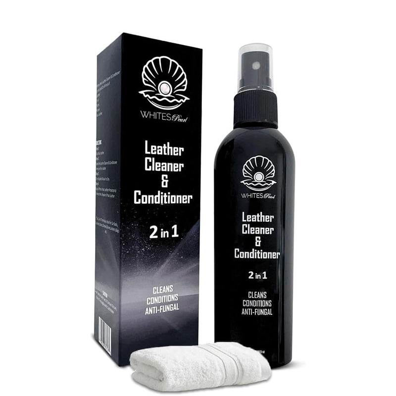 Leather Cleaner and Conditioner 8.5oz – 2 in 1 Leather Care Formula, Leather Cleaner for Purses, Leather Protectant, Grease And Stain Remover