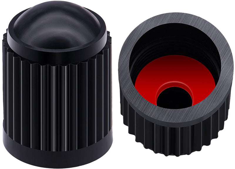 15PCS Plastic Tire Valve Stem Caps, Corrosion Resistant, with O Rubber Ring, Airtight Seal Heavy Duty Dustproof Tire Valve Stem Covers for Cars, SUV, Trucks, Bikes, Motorcycles, Bicycles(Black) 15 pcs Black