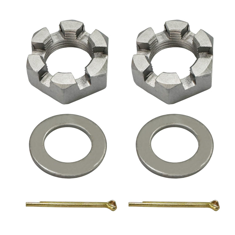 TANG Trailer Nut Set, 3 Pieces, 1" Lock Nut, Stainless Steel, 1''-14, Right Hand, Fully Threaded