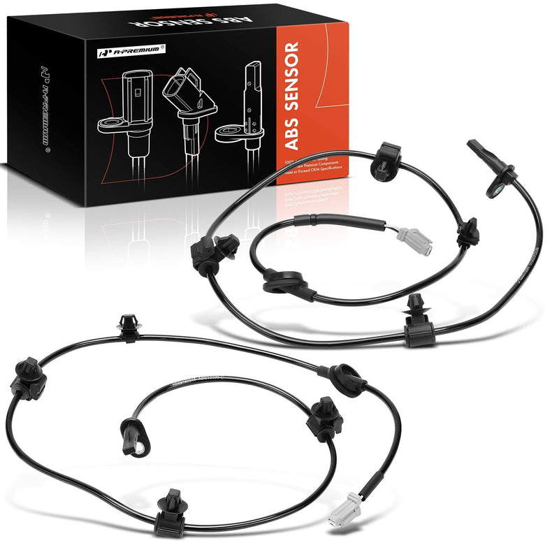 A-Premium ABS Wheel Speed Sensor Compatible with Subaru Models - WRX 2015-2021, WRX STI 2015-2021 - Rear Driver and Passenger Side, 2-PC Set, Replace# 27540VA020, 27540VA030
