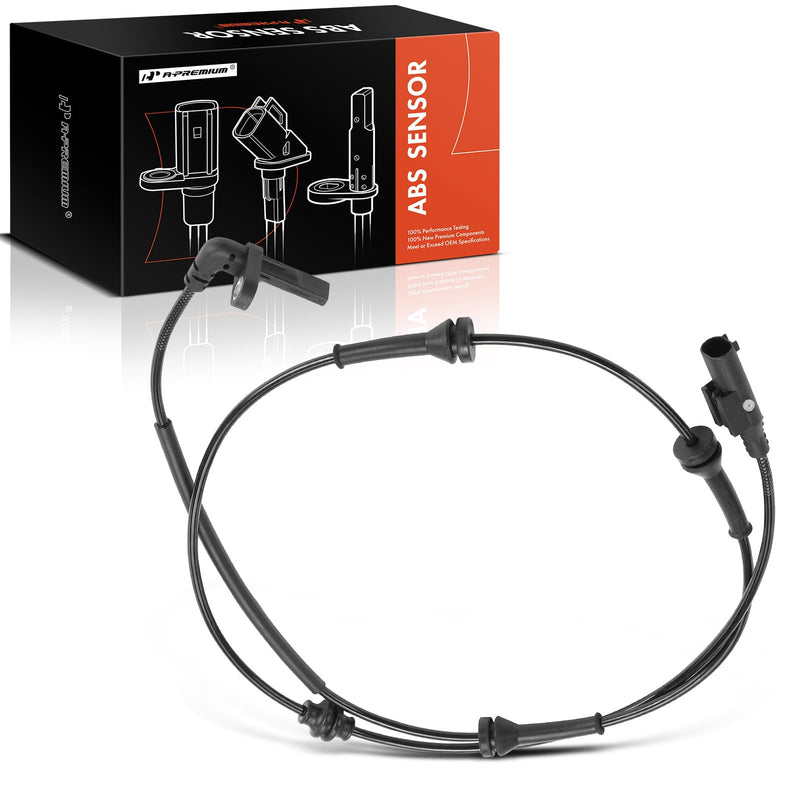 A-Premium Rear ABS Wheel Speed Sensor Compatible with 2017-2023 Jeep Compass, 2015-2020 Renegade - Rear Driver or Passenger Side, Replace# 53479013, 51987029
