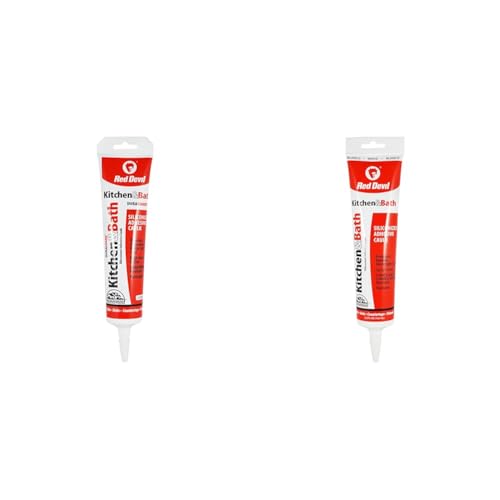 Red Devil 0445 & 0405 Kitchen & Bath 5.5oz Siliconized Acrylic Caulk Bundle
