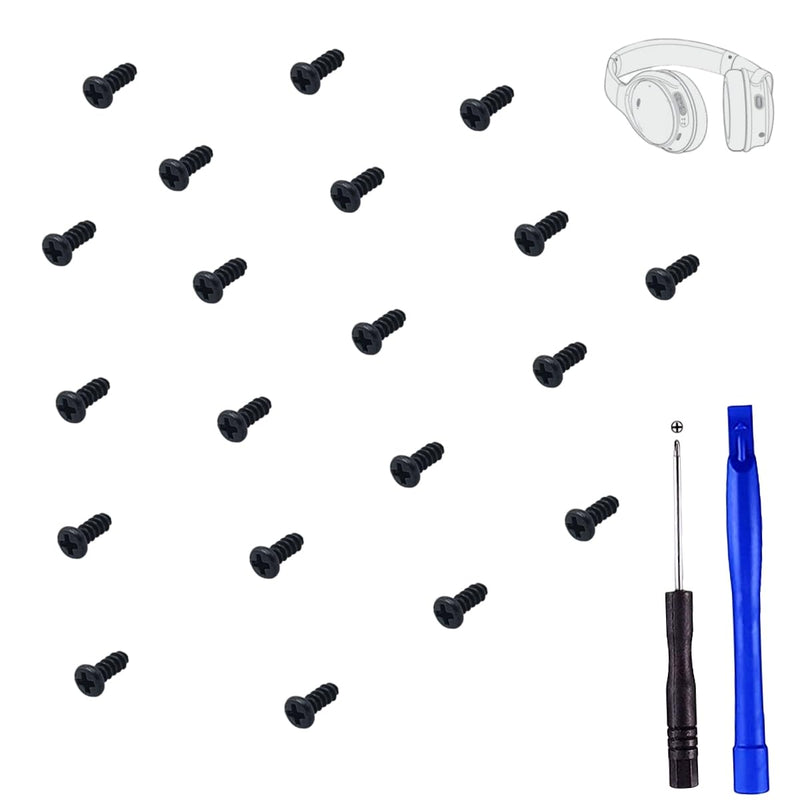 Headband Screws Replacement for Bose QuietComfort 35/QC35/QC35 II/QC45/QC25, Headphone Headband Screws Repair, Headphone Screw - 20 Packs (Black) black