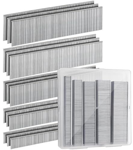 Brad Nails 18 Gauge, 5000PCS 18 GA Brad Nails, Assorted Galvanized Nails for Electric & Pneumatic Brad Nailer Gun, 3/8",5/8",3/4",1",1-3/16"