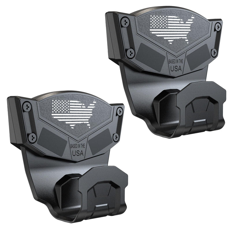 Gun Magnet Mount for Truck Car Vehicle,Magnetic Gun Mount for Pistol Shotgun Revolver with Trigger Guard Protect,Gun Magnet Rate Max 15 LBS Conceal in Desk Safe Wall Easy to Access&Release 2 Pack