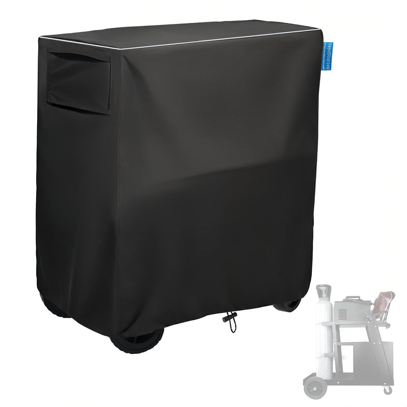 Welding Cart Cover, Suitable for Tig Mig Welder Cart & Plasma cutter Rolling Welding Cart Using 20-80 cu/ft Welding Cylinders, Waterproof & Dustproof. (Cover Only) For 20-80 cu/ft Welding Cylinders