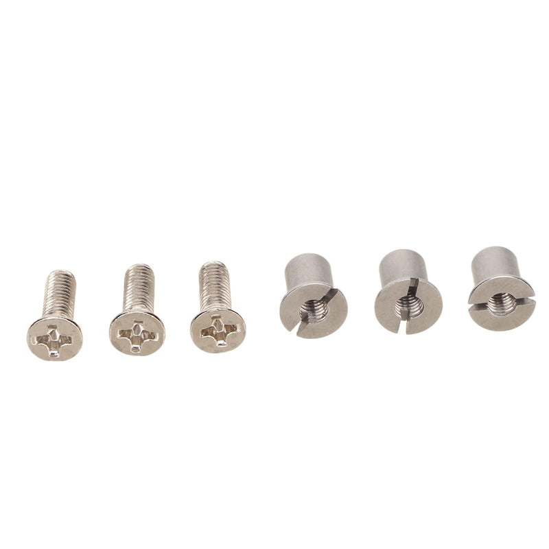 Screw Set, Universal 10.5 x 1/4 NAB Hub Tape Reel Screw Set, 3Pcs NAB Hub Screw Set for RMGI Reels, 3 Screws and Sleeves for Reel to Reel Tape Recorders