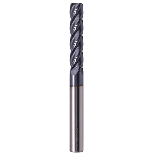 3/8" 4 Flute Solid Carbide Square End Mill, AlTiN Coated, 1-3/4" LOC 4" OAL