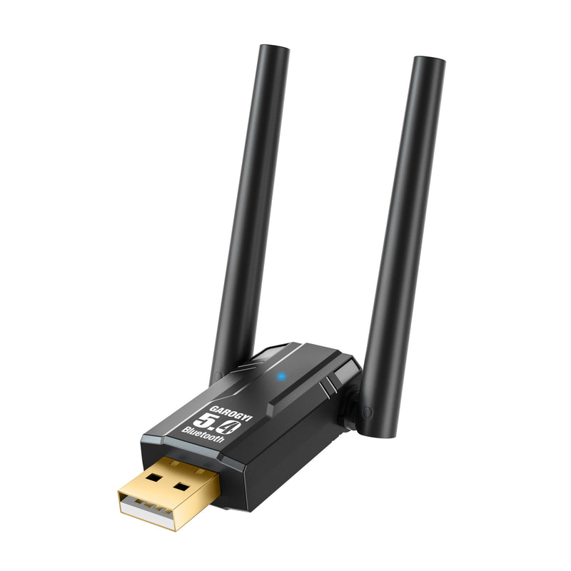 Bluetooth 5.4 USB Adapter Pro Max Ultra Long Range with Dual Antennas for PC Supports Windows 11/10/8.1/7, Plug&Play for Windows 11/10, 5.4+EDR for PC,Laptop,Keyboard,Mouse,Headsets,Speakers