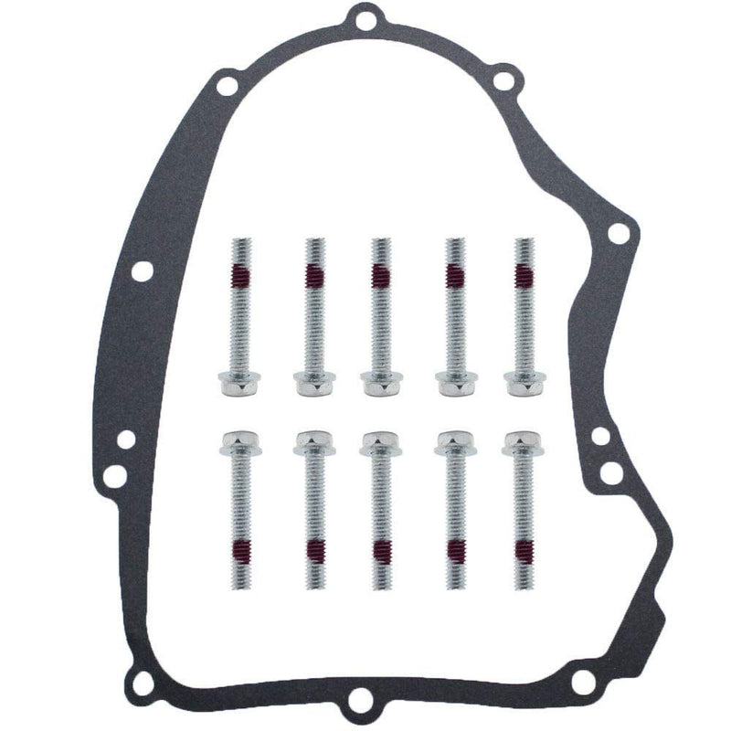 iFJF 594195 Crankcase Gasket Kit with Bolts and Crank Case Gasket Replacement for B&S Small Gasoline Engines Model Replace 591911 697227 690945 273488 Lawnmowers Parts Accessories