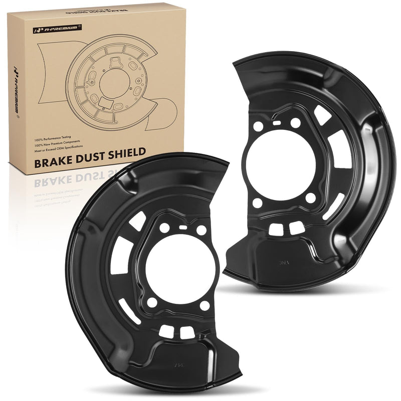 A-Premium Front Side Brake Dust Shield Compatible with Select Toyota and Scion Models - RAV4 2007-2018, Corolla iM 2017-2018, Prius V 2012-2017, tC 2011-2016, Mirai 2016-2020, iM 2016, 2-PC Set