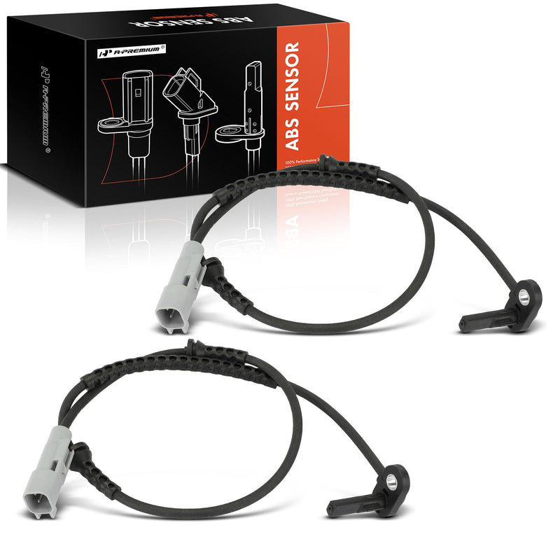 A-Premium ABS Wheel Speed Sensor Compatible with Buick, Chevrolet Models - Encore, Trax, 2013-2022 - Front Driver and Passenger Side, 2-PC Set, Replace# 5490814, 1249066 Pack of 2