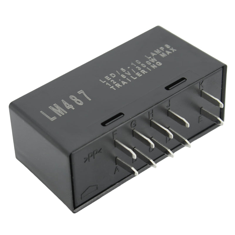 LM487 LED Flasher Relay, 10383321 15231201 Turn Signal Relay, Replacement for Chevy GMC Cadillac Hummer 2003-2007 Select Models Warning and Turn Signal Flasher for GMT800 Platform