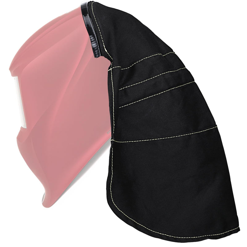 MATINA Welding Helmet Cover, Welding Helmet Accessories Extended FR Cotton Hood Back Cover with Press Fit Seal, Welding Hood Accessories for Welding Neck Protector, Fit for Most Welding Helmets
