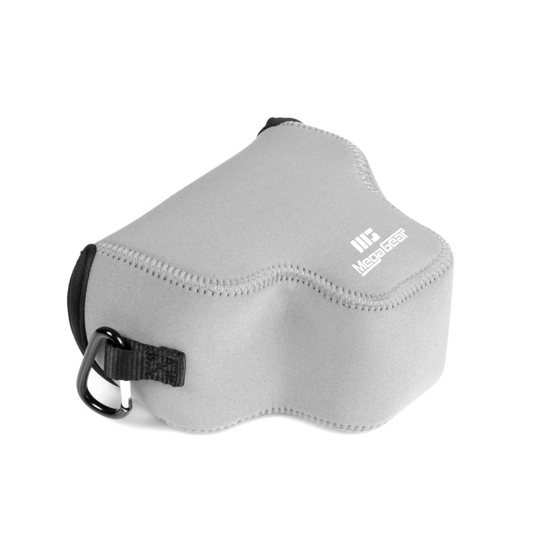 MegaGear Neoprene Camera Case for Canon EOS R100 (18-45mm)- Stylish and Protective Digital Photography Bag - Gray
