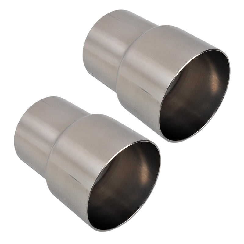 SSN Exhaust Pipe Reducer Component Adapter 2.5 Inch ID to 3.0 Inch ID Polished 304 Stainless Steel Universal ID 2.5" to ID 3.0" Exhaust Pipe Reducer Adapter 4 Inch Length-Pair ID 2.5" to ID 3"