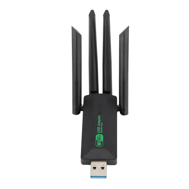 USB Adapter, 1200Mbps USB 3.0 Network Dongle with High Gain 4 Antennas, Dual Band Network Adapter for Desktop Computer Laptop