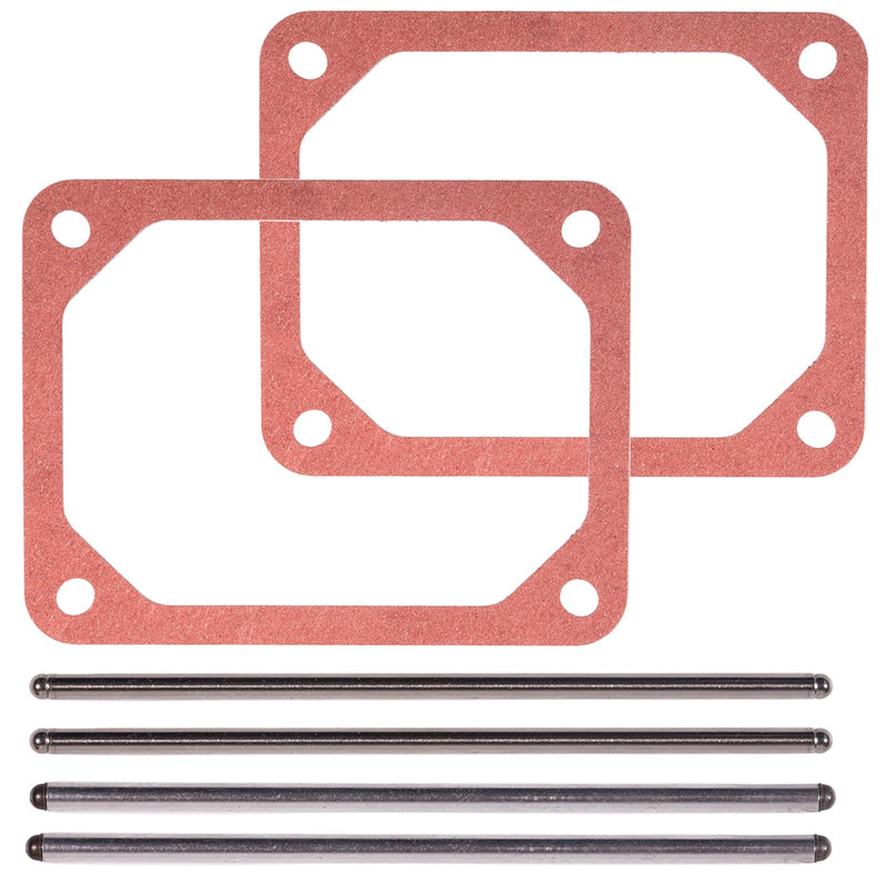 Briggs Stratton Head Gasket 273486 690971 690981 690982 with Two Push Rods Set fits the 446777 Engine 401577-0123-B1 20A114, 405777,total 6PCS. 690971 690981 690982（2 Set）