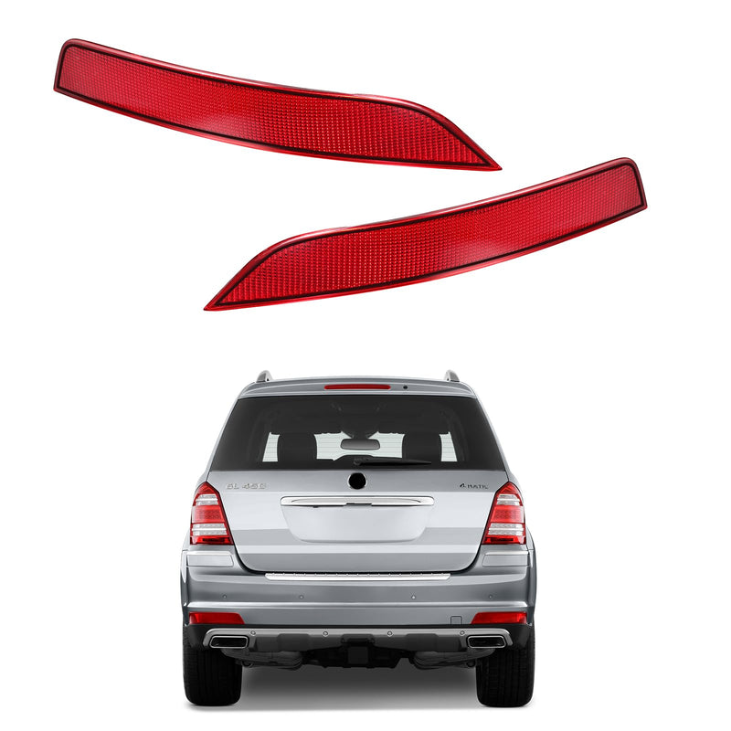  [AUSTRALIA] - Rear Bumper Reflector 1648200974 + 1648201074 Left Right Compatible with Mercedes Benz X164 GL350 GL450 GL550 2010-2012 Left+Right