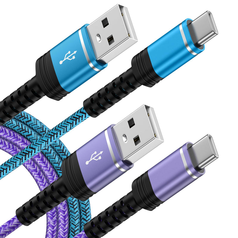  [AUSTRALIA] - Motorola Fast Charger Cable USB C 2 Pack 6ft 3.1A Android Charger Power Charging Cord for Motorola Moto G Stylus 5G 2024,G Power,G 5G,Edge 2023 Razr,G Play 2022 2021,Edge 50 Ultra X50 40,One 5G Ace