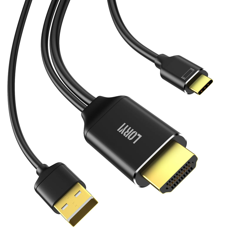 HDMI to USB-C Cable, Xreal Air AR 4K@60Hz 6.6ft HDMI to Type-C,USB Powered, Hdmi to USB-C Adapter, Compatible for Mobile Monitor,Nreal Air, Xreal AR, Rokid air, Switch, Steam Deck