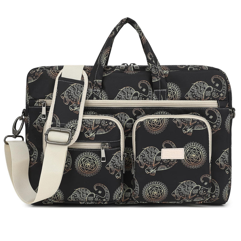  [AUSTRALIA] - Ezrelia15-15.6 inch Laptop Shoulder Bag, for MacBook Pro 16, Hp Lenovo Dell 14 inch Waterproof Messenger Bag Case Sleeve 15 inch/15.6 inch Elephas