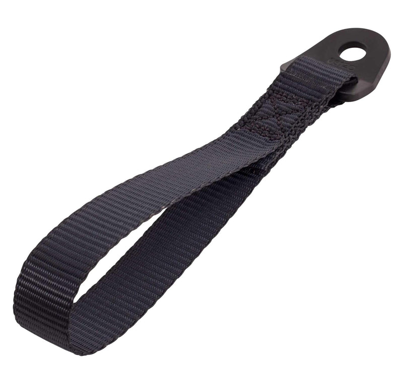 TRS Motorsport Fabric Door Handle Pull, Boot Trunk Strap, Grab Handle, Fixed Length,1400KG High Strength Webbing, 8 Colour Options - Made in The UK (Black) Black