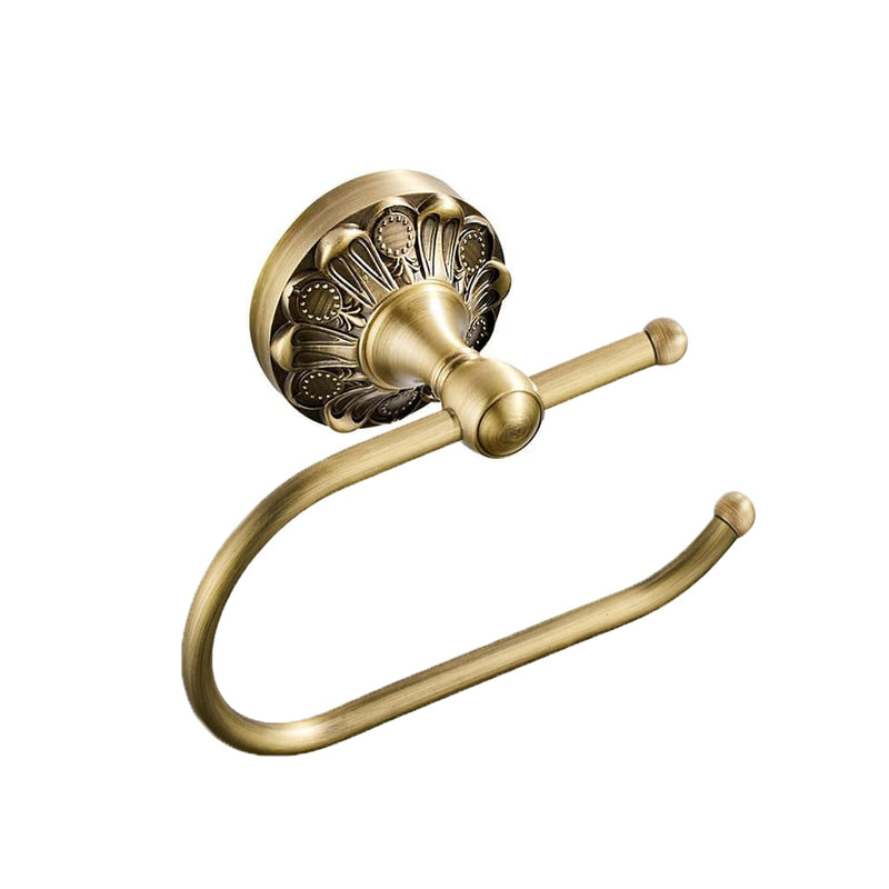 Brused Bronze Toilet Paper Holder Wall Mounted 18.5cm/7.28'' Antique Brass Tissue and Towel Holder for Bathroom or Kitchen Room Vintage Design (Brush Bronze) Brush Bronze