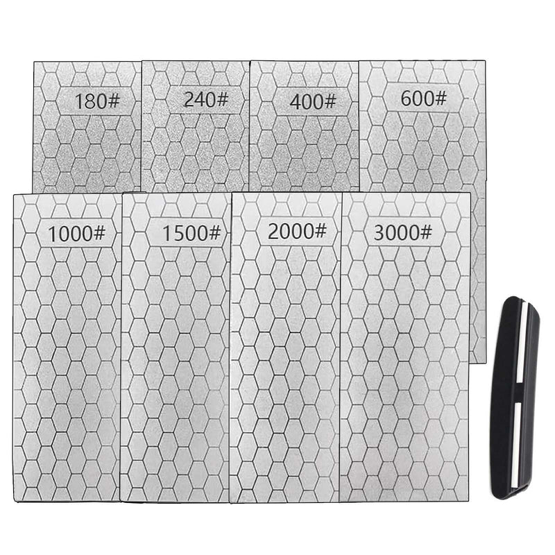 Diamond Sharpening Stone for 6 PCS Diamond Plate Honing Stone for Kitchen Sharpening Dull Knives Grindstone (SET-A) SET-E