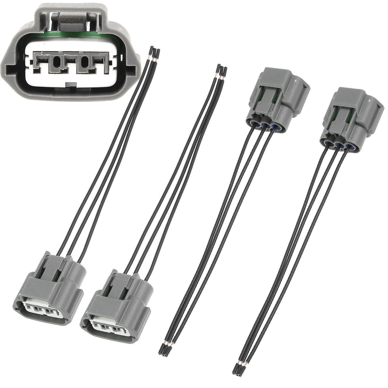 3 Wire 4 pcs Ignition Coil Connector Repair Harness Plug Wiring Pigtail for 350Z 370Z Altima Armada Cube Frontier Maxima Murano Pathfinder Quest Rogue Sentra Titan Versa Xterra 1990-2017# J48817102