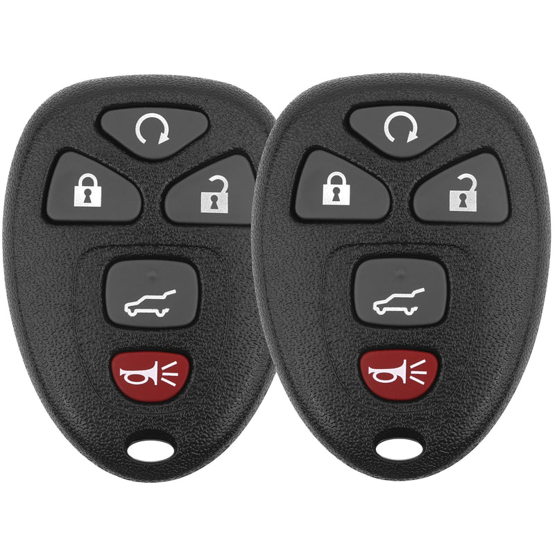Key Fob Replacement for 07-14 Chevy Suburban Tahoe/ 09-17 Traverse/ 07-14 GMC Yukon/ 08-17 Acadia Buick Enclave/ 07-13 Escalade Car Keyless Entry Remote Control,OUC60270 OUC60221,2Pcs