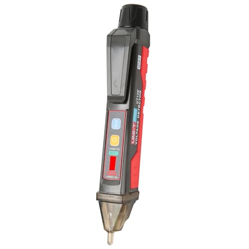 UNI-T AC Voltage Detector Meter UT12E 24V-1000V Non Contact Voltage Tester,Voltage Test Pencil with Vibration+Sound and Light Dual Alarm (UT12E)