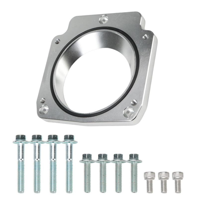 LS Throttle Body Adapter 92mm Compatible for LS1 3 Bolt Intake Manifold to LS3 4 Bolt Throttle Body DBC LM7 LR4 LQ4 LS6 L59 LQ9 LM4 L33 LSX 4.8L 5.3L 5.7L 6.0L Billet Replace#551513