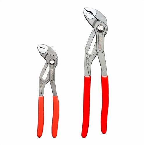 2pc Groove Joint Plier, Adjustable Pliers Multi-Purpose Water Pump Pliers 7+10 inch