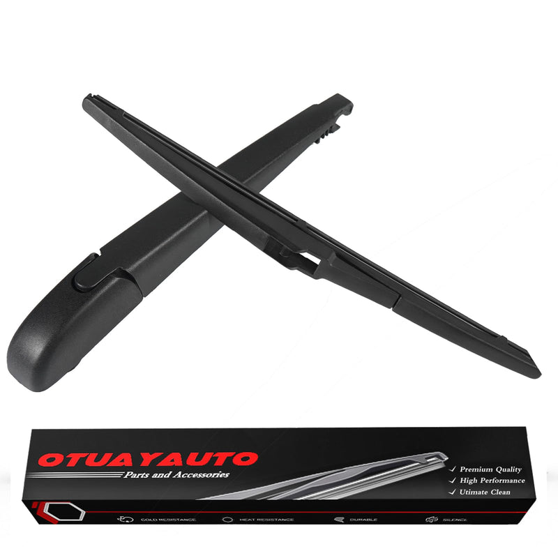 OTUAYAUTO Rear Windshield Wiper Arm Blade Set - Replacement for Toyota RAV4 2019-2023 - Factory Style Back Wiper Cover Accessories Assembly for Rear Window Rear Wiper Arm and Blade