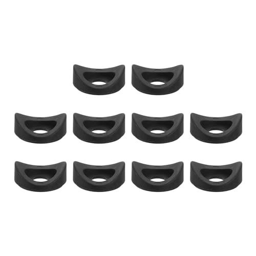 uxcell 10Pcs Plastic Round Washers, 14mm x 50mm x 8mm Black PE Concave Washer Spacer Hardware Machine Fastener for Round Tube Fixing 14mmx50mmx8mm 10