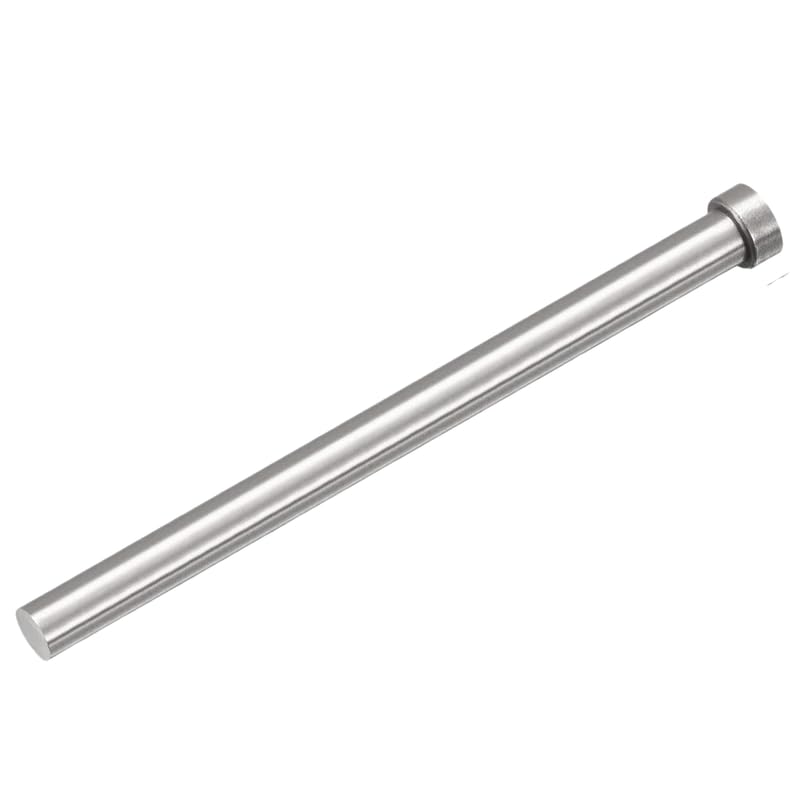 SKD61 Straight Ejector Pins, 3/4" Dia Round Tip Punch 254mm (10") Long Silver Gray 1pcs 3/4"