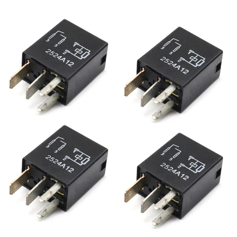 8T2T14B192AA 8T2T-14B192-AA 4 pcs 4 pin Multi Purpose Relay Compatible with Ford Compatible with F-150 Compatible with F-250 F-350 F-450 F-550 F150 F250 F350 F450 F550 Super Duty Fusion Expedition