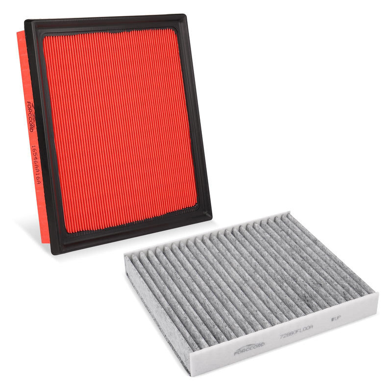 1 Pack Cabin Air Filter and 1 Pack Engine Air Filter fit for 19-26 Subaru Ascent 2.4L/18-22 Subaru Crosstrek 2.0L/21-22 Subaru Crosstrek 2.5L 72880FL00A 16546AA16A Replacement Accessories 72880FL00A&16546AA16A