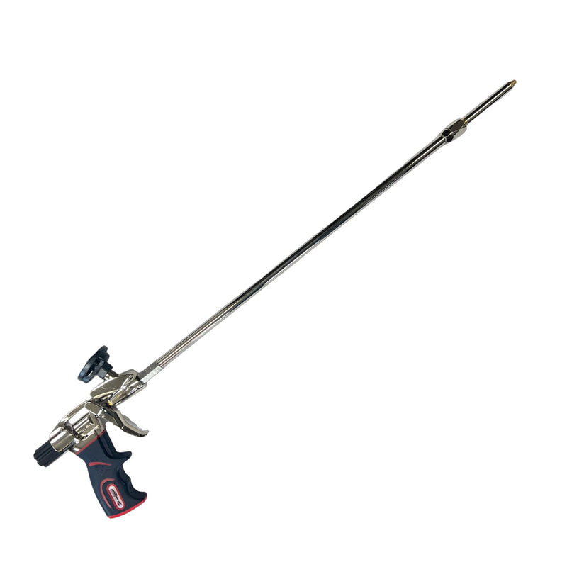 Kraken Bond PRO Spray Foam Gun - 24" (2 ft) - 1 Pack - Non-Stick Teflon Coated Basket, Long Nozzle, 360° Swivel Tip, Aluminum Body - Perfect for Homeowners and Professionals 360° Spray Foam Gun 24"