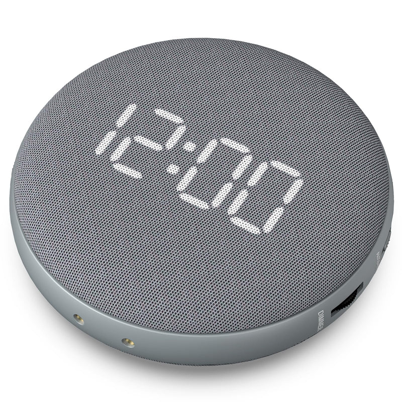 REACHER Super Loud Alarm Clock for Heavy Sleepers Adults Teens, Vibrating Alarm Clock Bed Shaker Under Pillow, Rechargeable Battery Powered for Travel, Auto-Dim, Portable