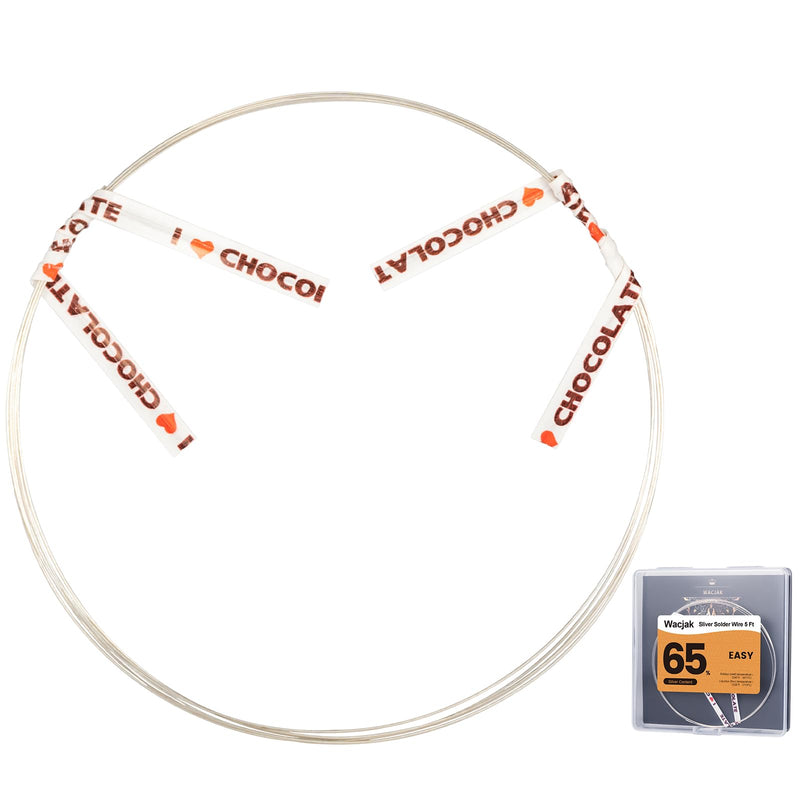 5 Feet Silver Solder Wire Easy Silver Solder 22 Gauge for Jewelry Repair Silver Repair 22 Gauge 5 Ft 65% Silver Easy Solder