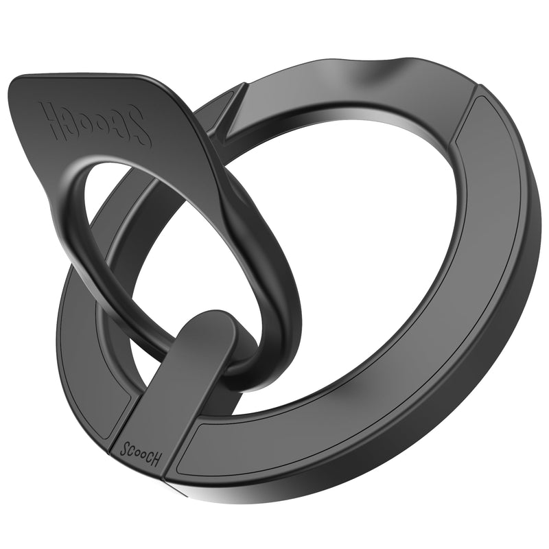 Scooch Magnetic Phone Ring Holder for MagSafe Phone Grip [MagRing 2.0], Magnetic Ring with Adjustable Stand, Strong Magnets, for iPhone 15/14/13/12, Compatible with MagSafe Accessories Gray